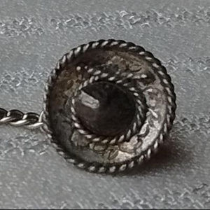 VINTAGE SILVER .925 Mexico Sombrero hat tie tack